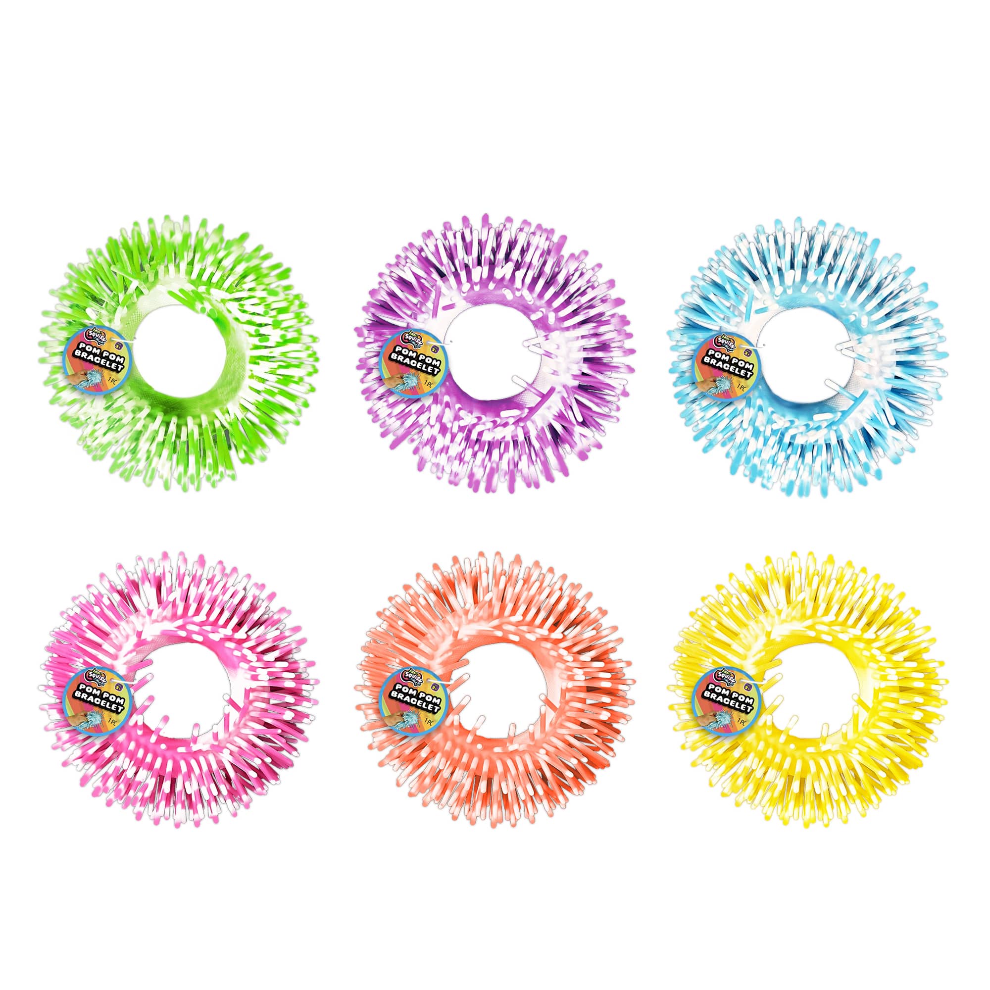 Assorted Ja-Ru® Irre-Squishtible!™ Pom Pom Bracelet